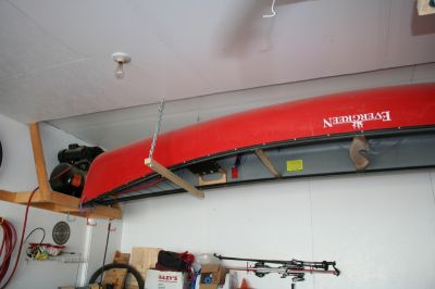 View topic - Canoe Storage in a small garage | Canadian Canoe Routes